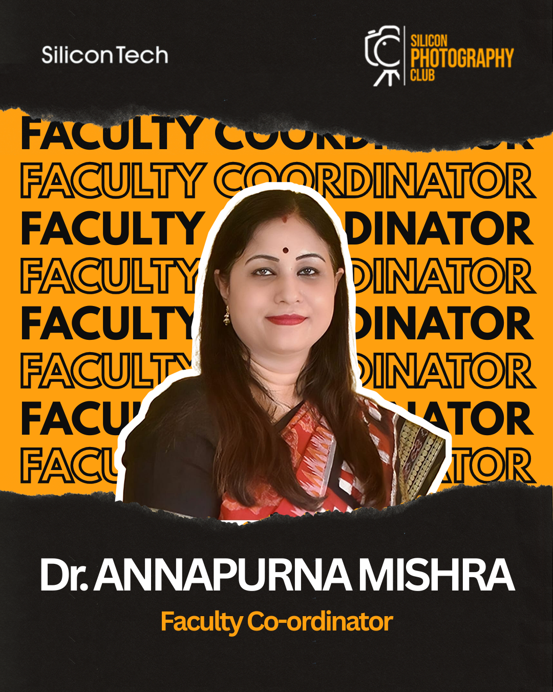 Portrait of Dr. Annapurna Mishra, Faculty Co-ordinator